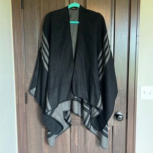 BB Dakota Reversible Poncho Plus Size